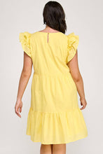 Load image into Gallery viewer, Curvy Embroidered Tiered Dress