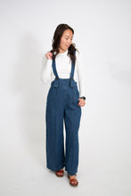 Load image into Gallery viewer, Long Straped Denim Jumpsuit