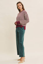 Load image into Gallery viewer, Textured Mix Stripe Sweater