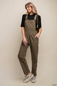 Striped Overalls