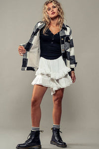 Plaid Sherpa Lined Shacket