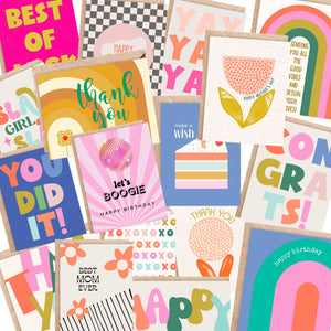 Abstract Birthday Dots Greeting Card