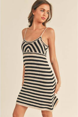 Crochet Color Block Dress