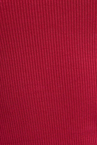 Exposed Seam Ribbed Tank | Burgundy
