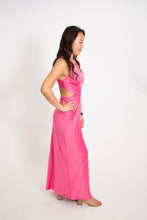 Load image into Gallery viewer, V neck Side Cutout Cross Back Dress