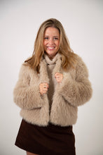 Load image into Gallery viewer, Faux Fur Cropped Jacket