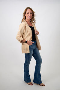 Cuffed Sleeve Blazer
