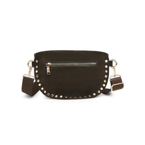 Gizelle Suede Crossbody Bag | Olive