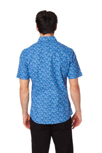 Men's Printed Woven Short Sleeve Shirt