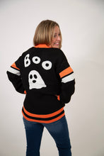 Load image into Gallery viewer, “Boo” Ghost Varsity Cardigan