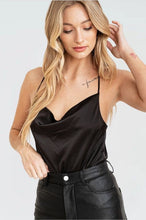 Load image into Gallery viewer, Cowlneck Open Back Bodysuit