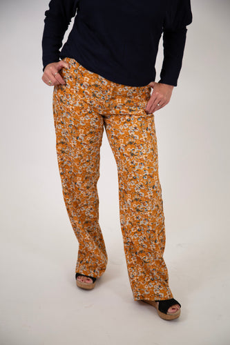 Floral Corduroy Pants
