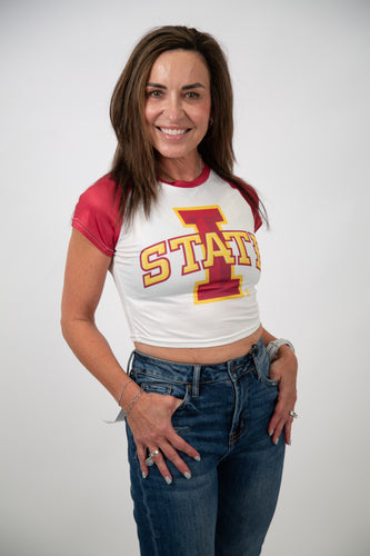 Iowa State Cyclones Cropped Tee