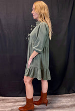 Load image into Gallery viewer, Collared Front Tie Dress