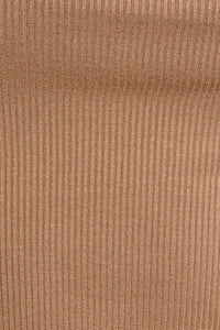 Exposed Seam Ribbed Tank | Tan