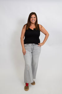 Mid Rise Wide Leg by Mica Denim