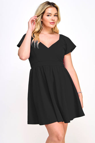 Curvy Babydoll Fit and Flare Dress