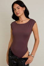 Load image into Gallery viewer, Open Back Bodysuit | Brown