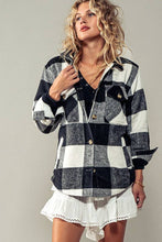 Load image into Gallery viewer, Plaid Sherpa Lined Shacket