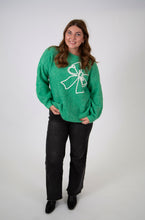 Load image into Gallery viewer, Embroidered Bow Knit Sweater | Green