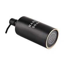 Load image into Gallery viewer, Black Stoneware Hand Soap Dispenser