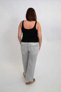 Mid Rise Wide Leg by Mica Denim