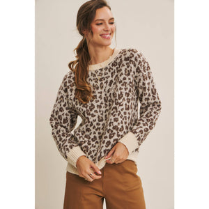 Brushed Leopard Sweater