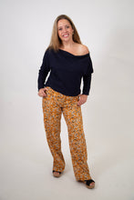 Load image into Gallery viewer, Dropped  Shoulder Thermal Top | Navy