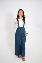 Load image into Gallery viewer, Long Straped Denim Jumpsuit