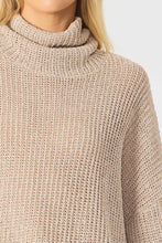 Load image into Gallery viewer, Two Tone Turtleneck Sweater | Oatmeal