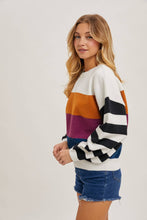 Load image into Gallery viewer, Color Block Sweater