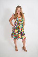 Load image into Gallery viewer, Ruffle Strap Printed Dress
