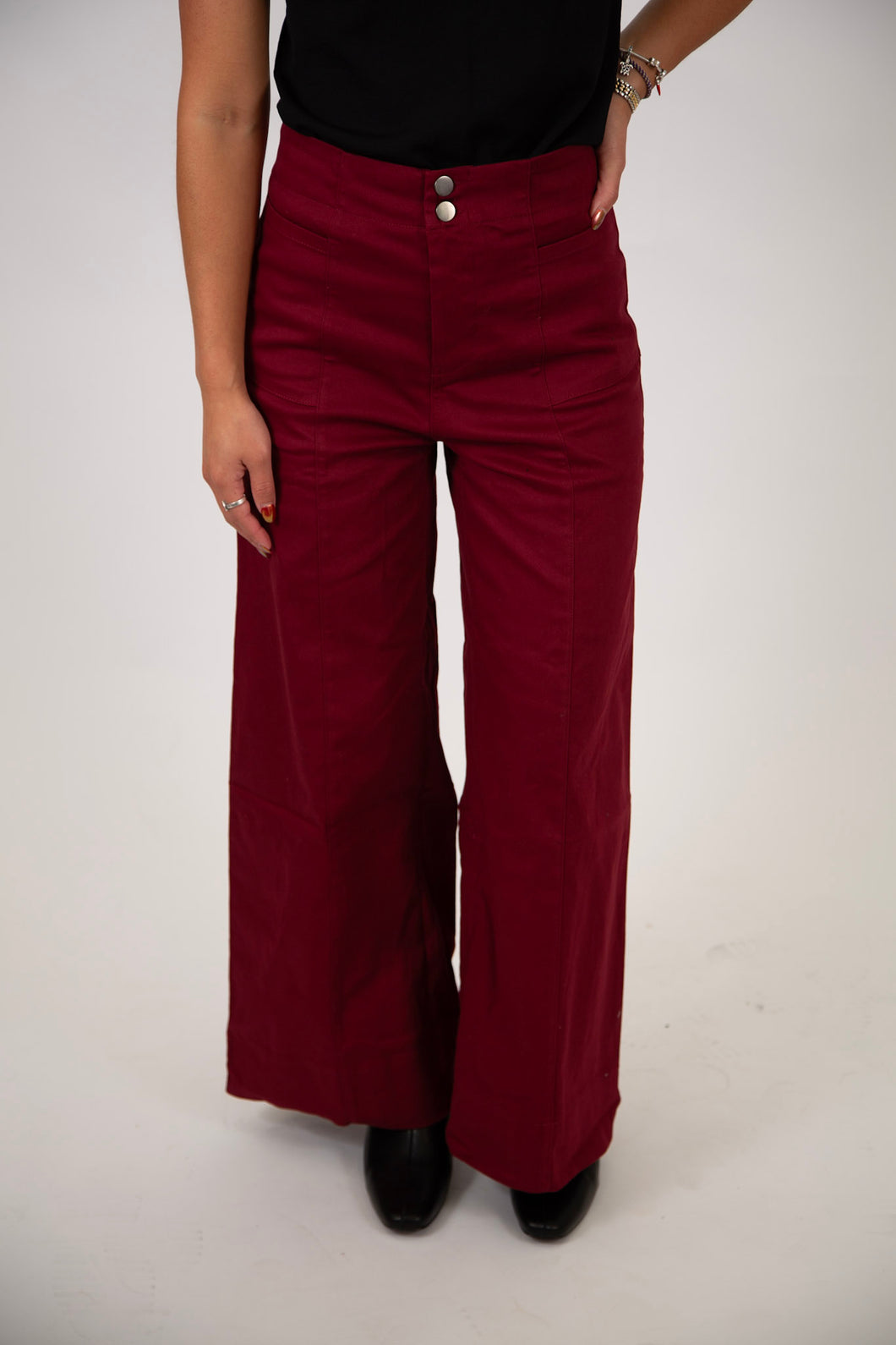 Wide Leg Ankle Pants