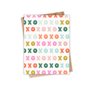 XOXO Patterned Card