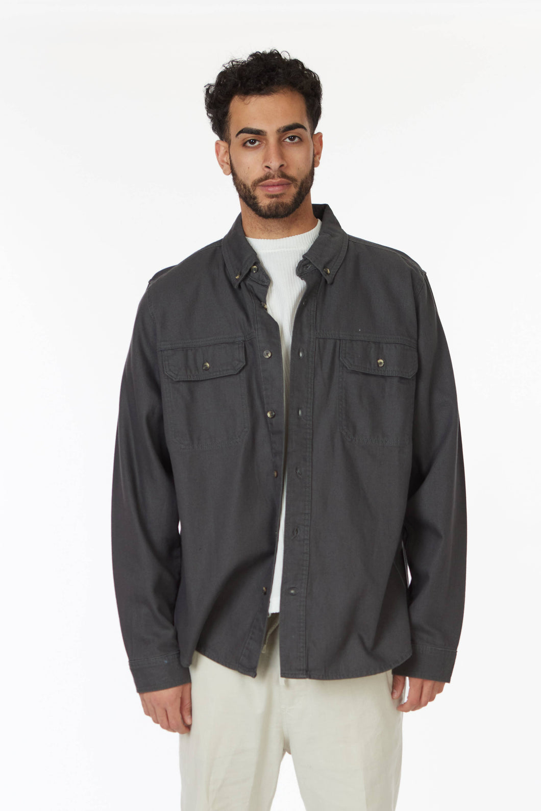 Men's Denim Long Sleeve Shacket