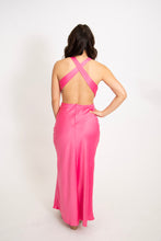 Load image into Gallery viewer, V neck Side Cutout Cross Back Dress