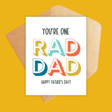 Load image into Gallery viewer, One Rad Dad Greeting Card