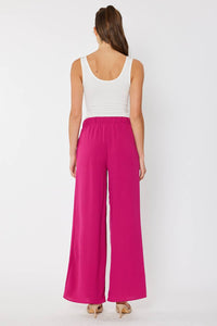 Wide Leg Pant | Magenta