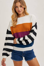 Load image into Gallery viewer, Color Block Sweater