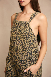 Back Bow Animal Print Romper