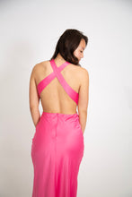 Load image into Gallery viewer, V neck Side Cutout Cross Back Dress