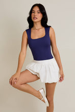 Load image into Gallery viewer, Square Neck Sleeveless Bodysuit | Navy