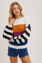 Load image into Gallery viewer, Color Block Sweater