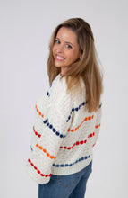 Load image into Gallery viewer, Multi Color Stripe Sweater