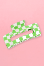 Load image into Gallery viewer, Checkered Hair Claw Clip