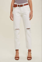 Load image into Gallery viewer, Straight Leg Distressed Jeans by Wishlist
