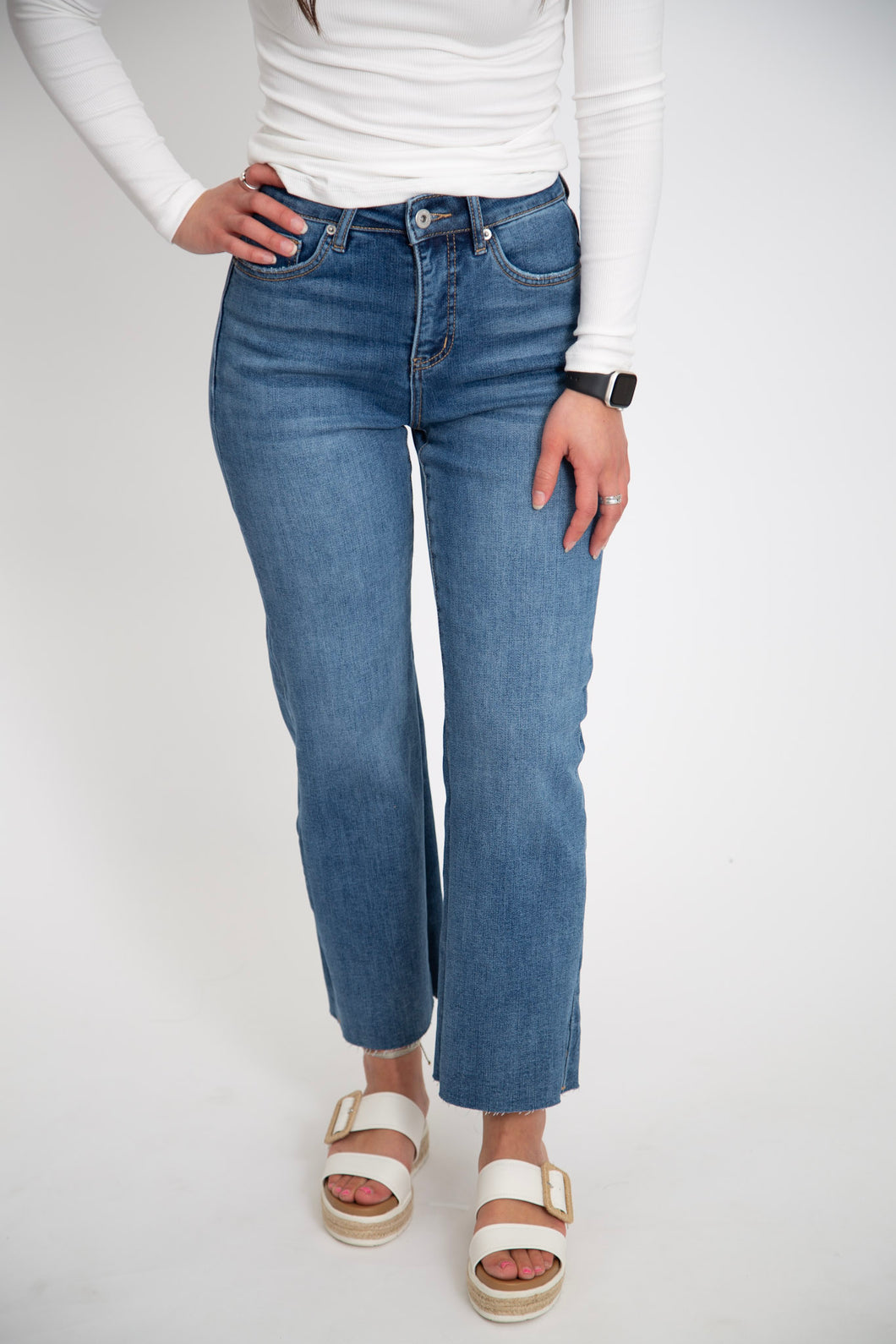 High Rise Wide Leg by Mica Denim