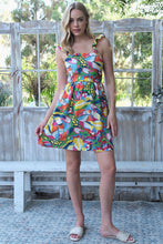 Load image into Gallery viewer, Ruffle Strap Printed Dress