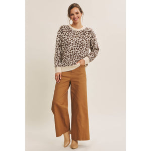 Brushed Leopard Sweater