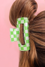 Load image into Gallery viewer, Checkered Hair Claw Clip